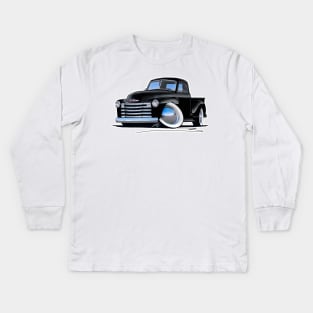 Chevy 3100 Pick-Up Black Kids Long Sleeve T-Shirt